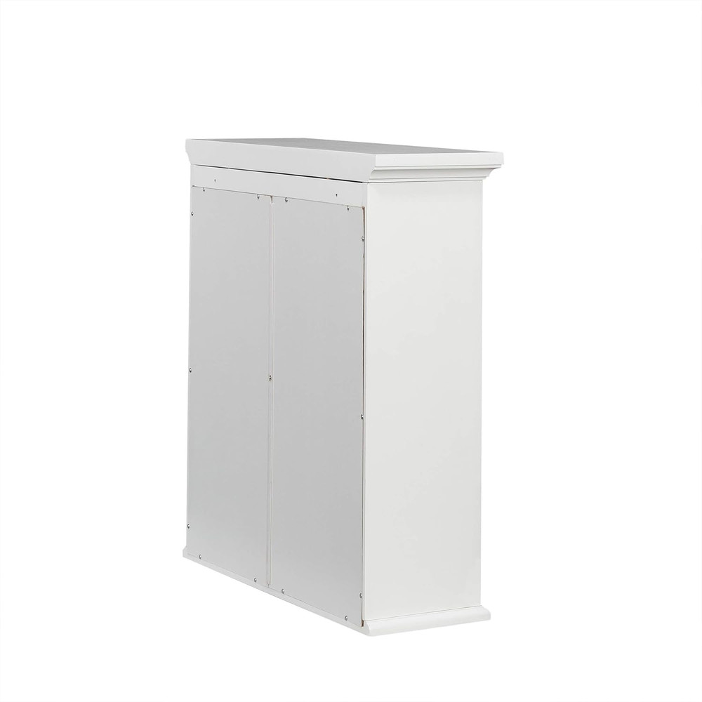 St. James White Removable Wall Cabinet with 2 Doors & Adjustable Shelves
