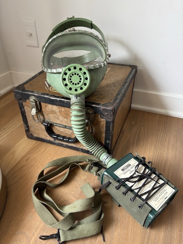 Vintage Willson Gas Mask & Case