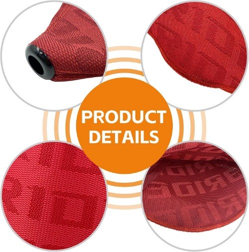 Universal Shift Boot Cover, Car Shift Knob Dust Cover, Fabric Shift Color: Red