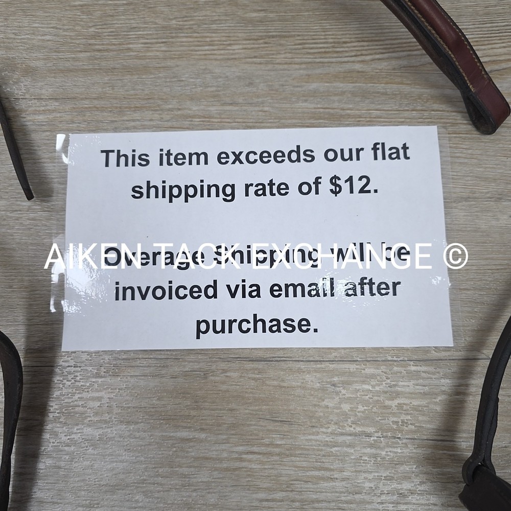 BARGAIN BUNDLE: 2 Plain Raised Nosebands, Size Full (Read Description)