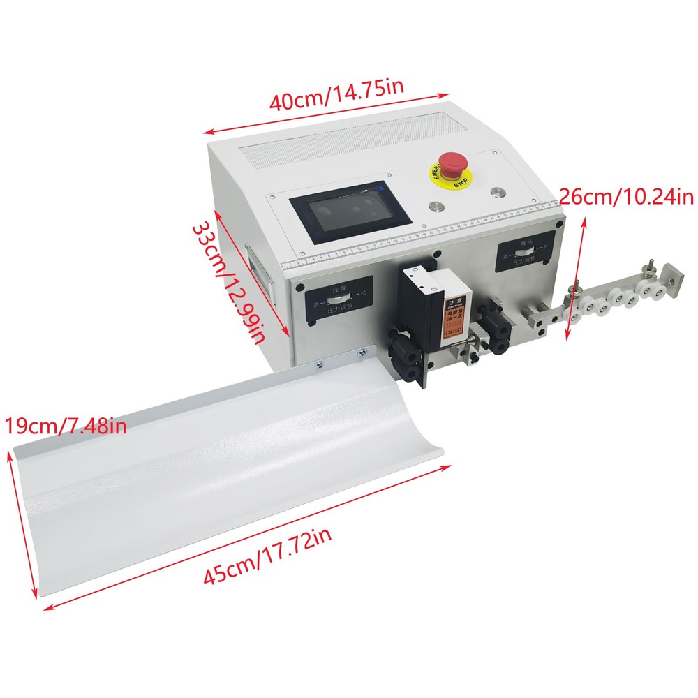 Wire Stripping Cutting Machine Auto Computerized BVR Wires Digital Display 110V
