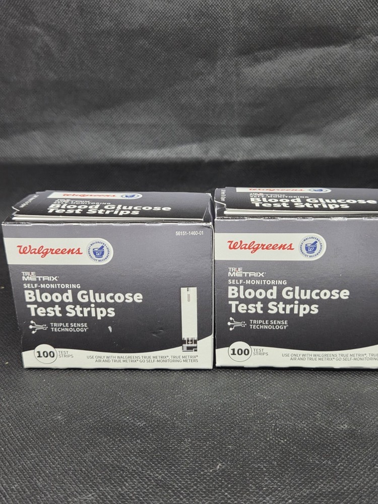 Walgreens Blood Glucose Test Strips 100 count 2 boxes 200 total