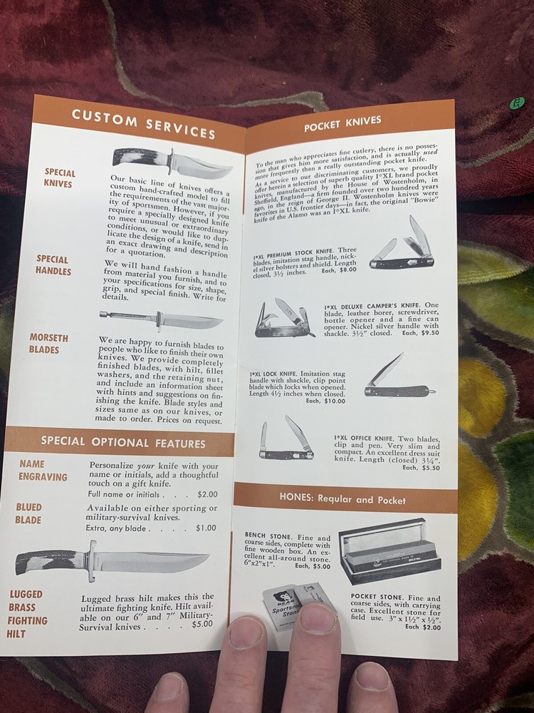 VINTAGE MORSETH ORIGINAL KNIFE CATALOG