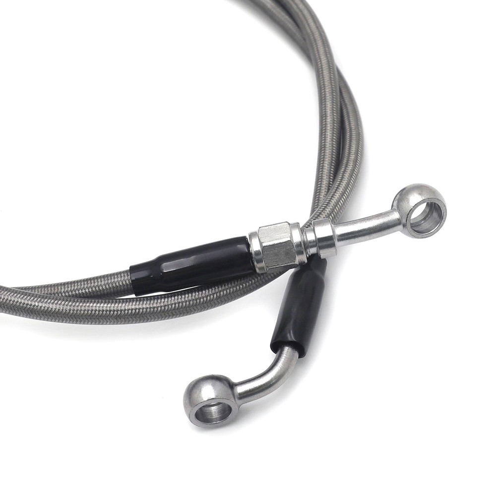 Stainless 16" Handlebar Extended Cable Brake Line For 2007 Softail Deuce FXSTD