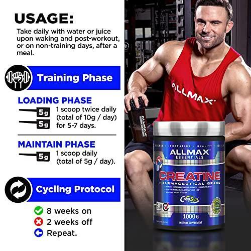 ALLMAX Nutrition - Creatine Monohydrate, Micronized Creatine Powder for Strength