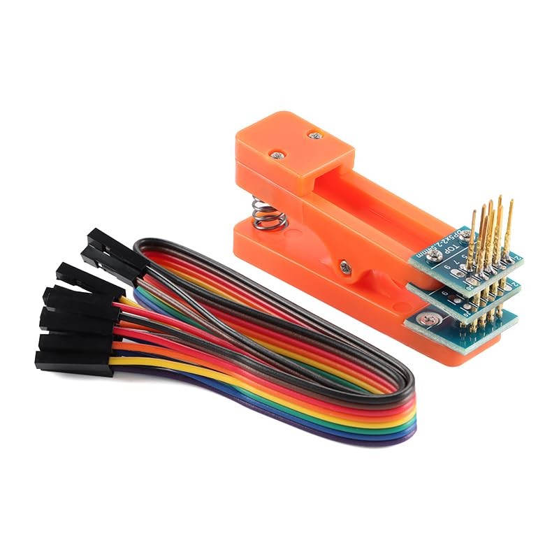 2Pcs 2.54mm Double Row 4Pin Test Clip Module Board 2 * 4Pin Program Burning C...