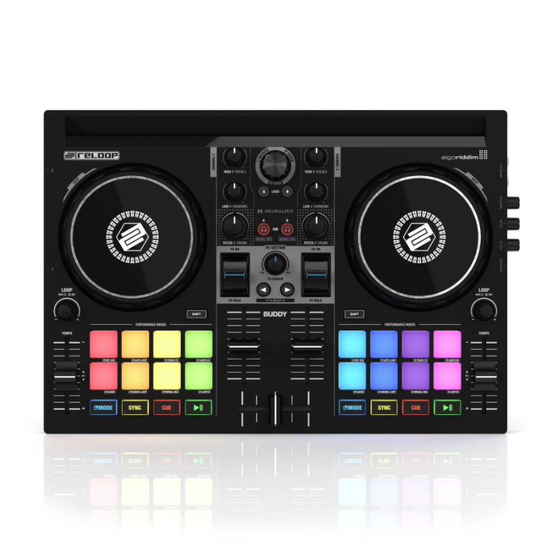 Reloop BUDDY Compact 2-Channel DJ Controller for Algoriddim djay