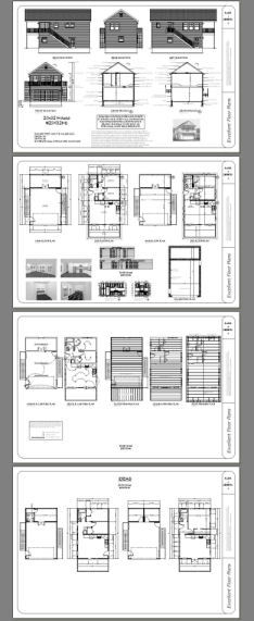 20x32 House -- 2 Bedroom -- 808 sqft -- PDF FloorPlan -- Model 6R