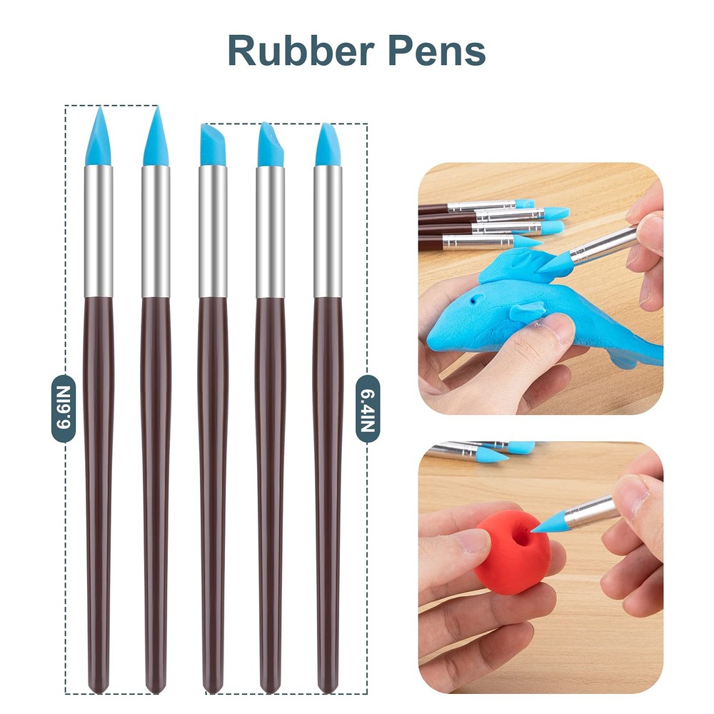 Clay Tools Kit, 25 PCS Ceramics Polymer Clay Sculpting Modeling Pottery Tools...