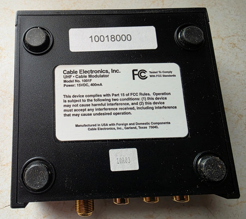 CE-LABS 1001F Programmable Analog RF 125 Channel Modulator Digital Readout NEW