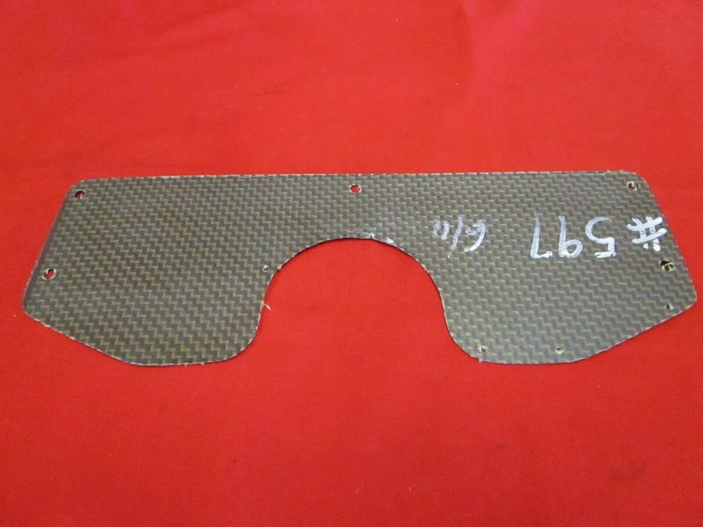 CARBON FIBER DASH INSERT 14-1/2" X 5"  WITH 2" GAUGE LAYOUT