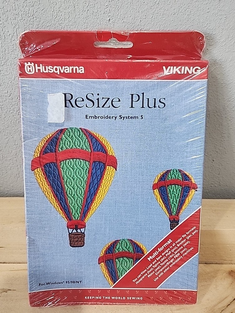 Husqvarna Viking ReSize Plus Embroidery System 5 Software CD Windows 95/98/NT