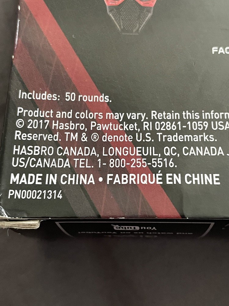 Hasbro Nerf Rival High Impact Rounds Team Blue Precision Battling