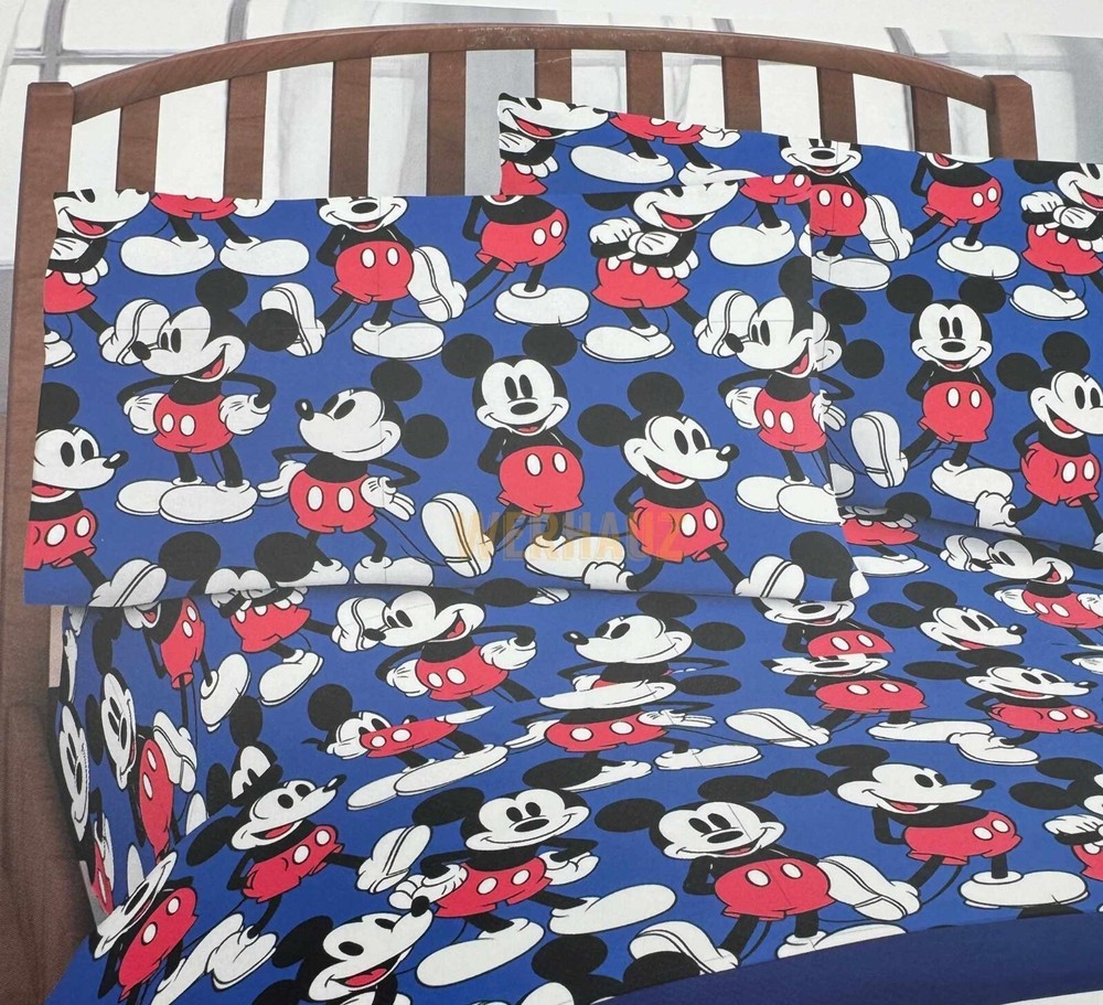 Mickey Mouse One & Only Twin Bed Sheet Set - 3 Piece Set by Disney