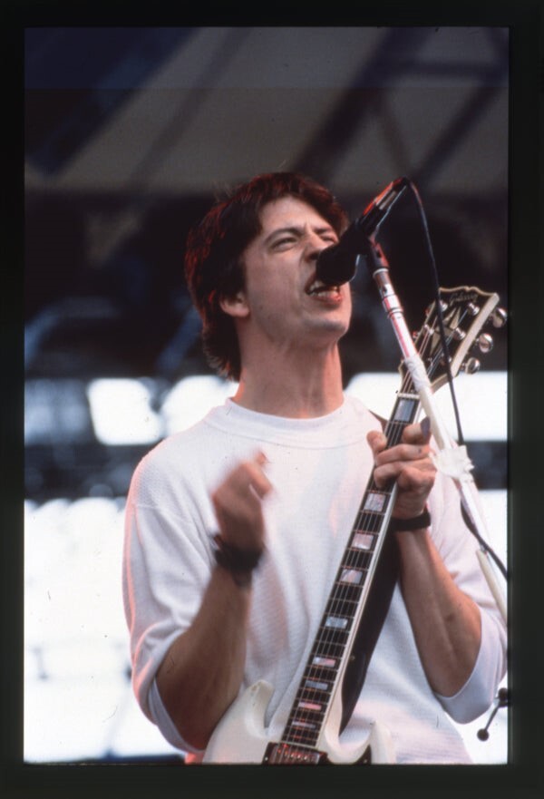 Foo Fighters Dave Grohl Concert Original 35mm Transparency Singing Nirvana 1997