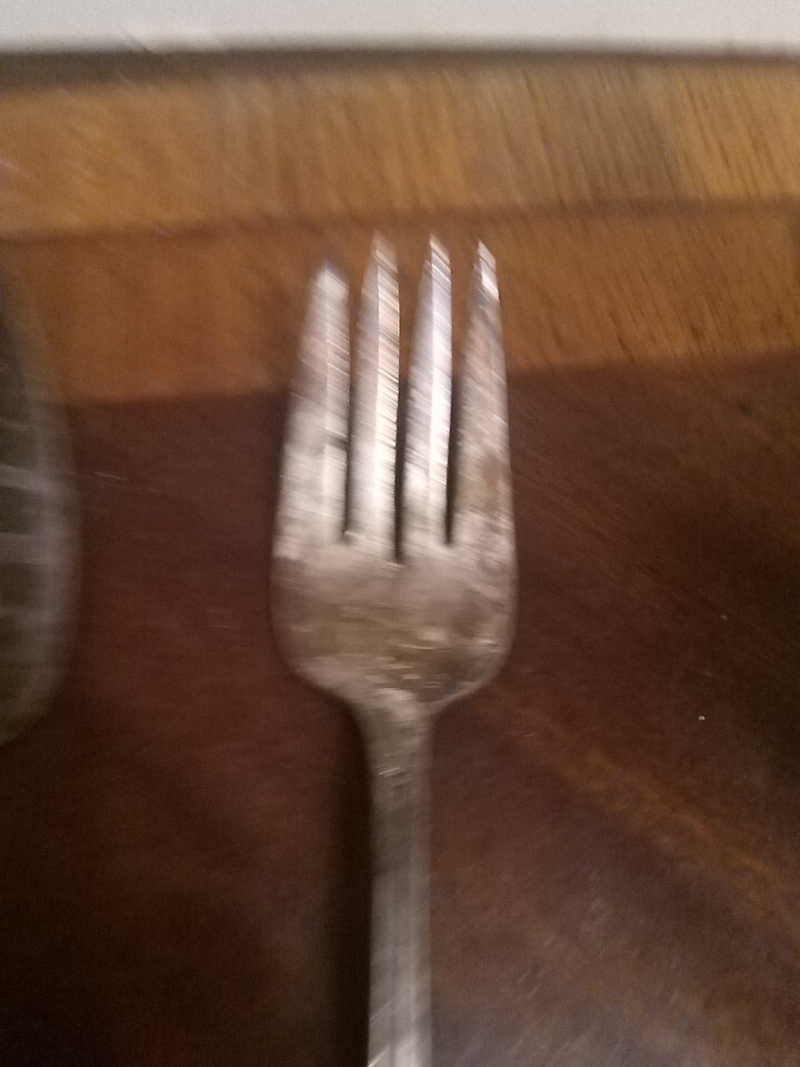 wm rogers silverplate Pie Server And Fork