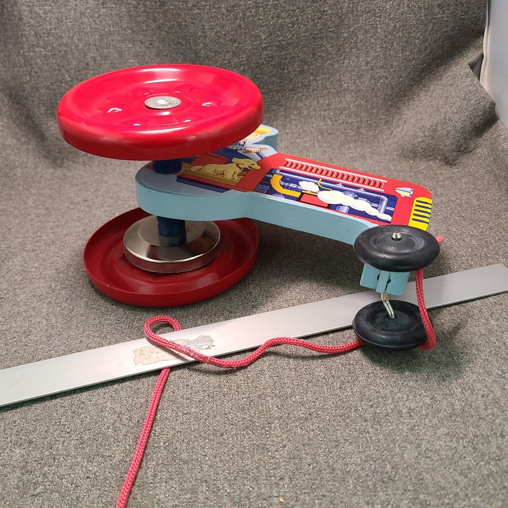 Schylling Toy Pull Tractor - Excellent Condition / Bells Excellent Condition