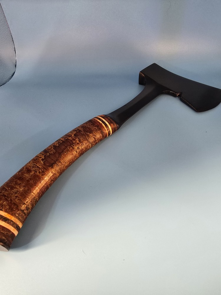 Vtg Eatwig Hatchet axe with Wrapped Leather Handle