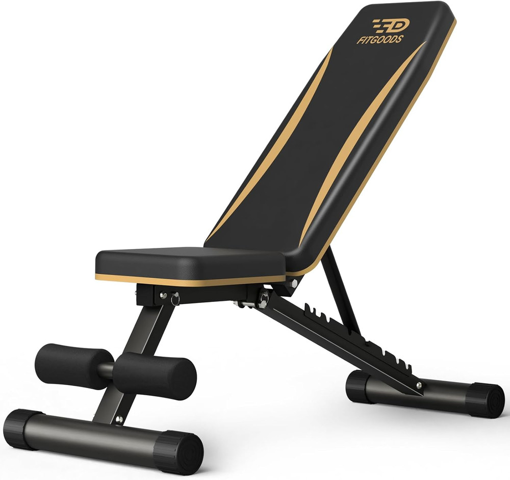 Adjustable Weight Bench - Heavy-Duty Foldable Workout Bench for Home Gym, 660 LB