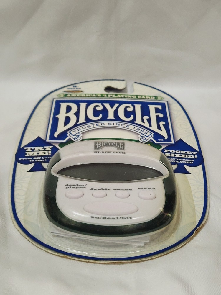 Bicycle BLACKJACK Pocket Sized Electronic Handheld Game 2009 Techno Source New