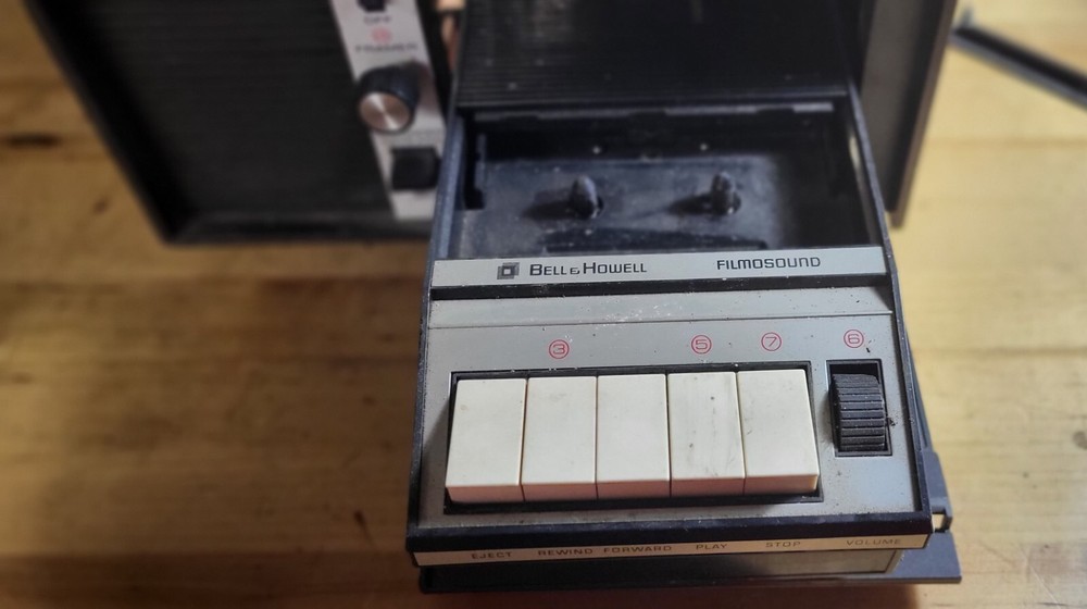 Vintage Bell & Howell Projector Filmosound 35 M Powers On Untested