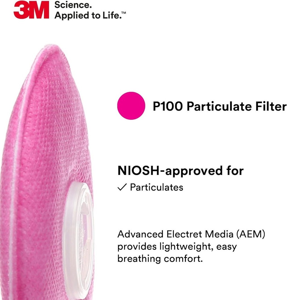 3M Particulate Filter 2091/07000(AAD), P100 (2 pack)