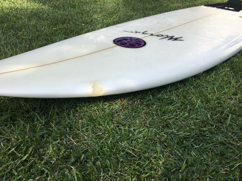 White HIC Morgan Super V Short Surfboard 