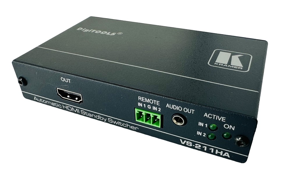 Kramer VS-211HA Digitools 2 x 1 Automatic HDMI Standby Switcher w/ Power Adapter