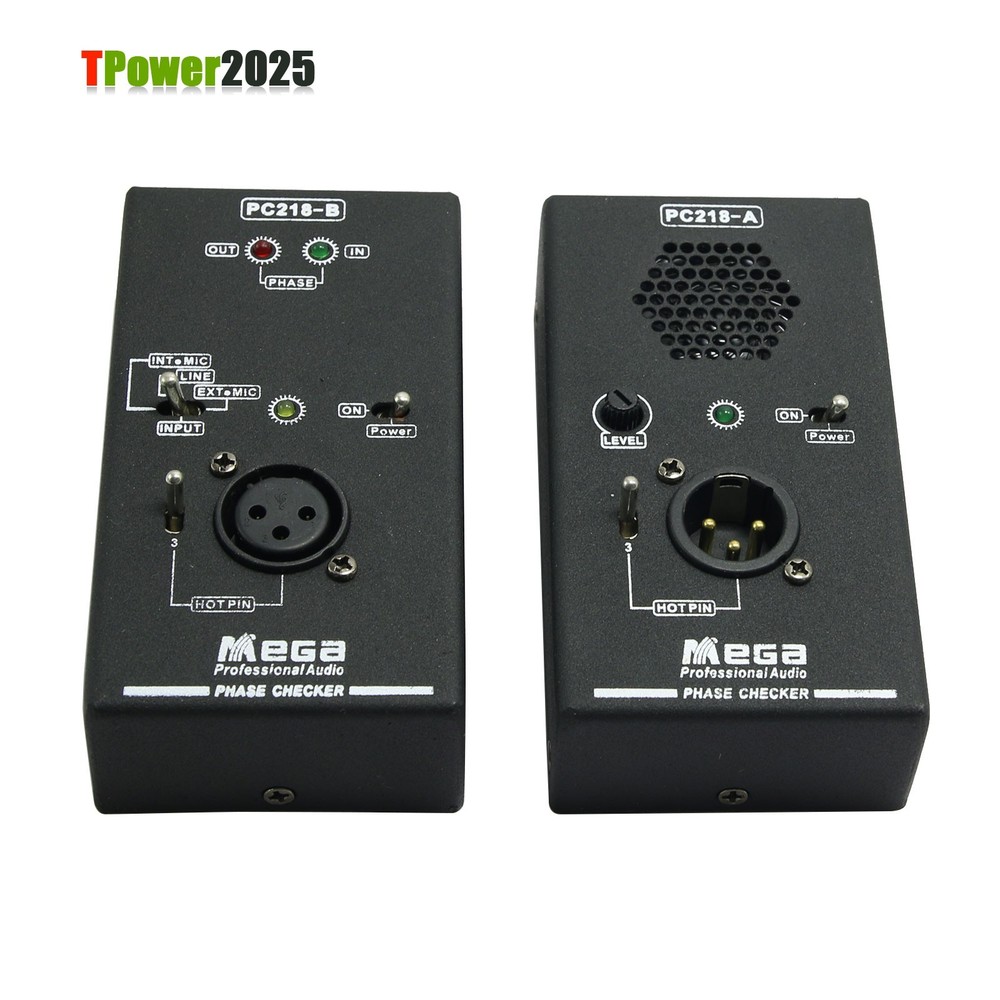 PC218 Phase Polarity Tester Checker Audio Speaker Microphone Sound Testing hot