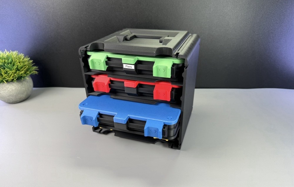 3d printed locking storage boxes