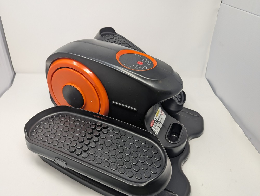 GENERIC UNDER DESK MOTORIZED ELLIPTICAL LEG EXERCISE TRAINER - BLACK/ORANGE