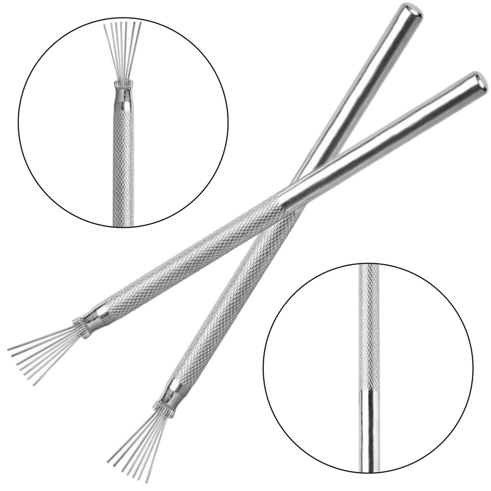2 PCS Clay Scoring Tools, Stainless Steel Pottery Tool, L, 2PCS Tools