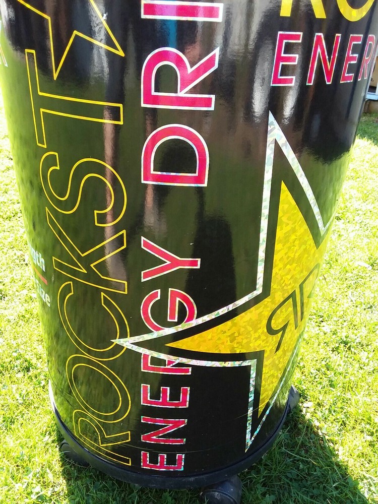 Rockstar Energy Drink Refrigerator Cooler Used