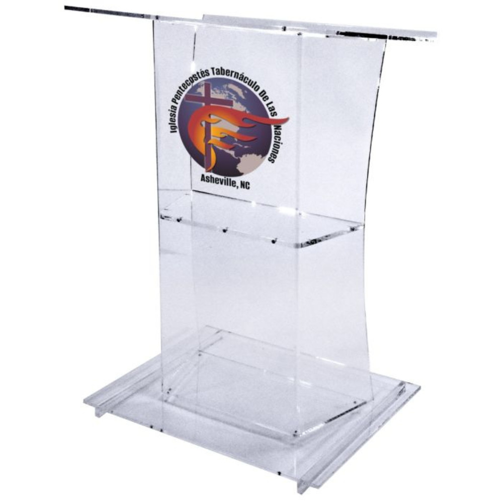 Kingdom Personalized Acrylic Podium - Medium-Sized, Versatile, and Customizable