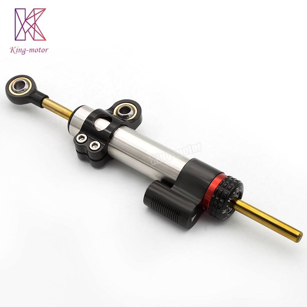 Motorbike Adjustable Steering Damper Linear Stabilizer Reversed Safety Control