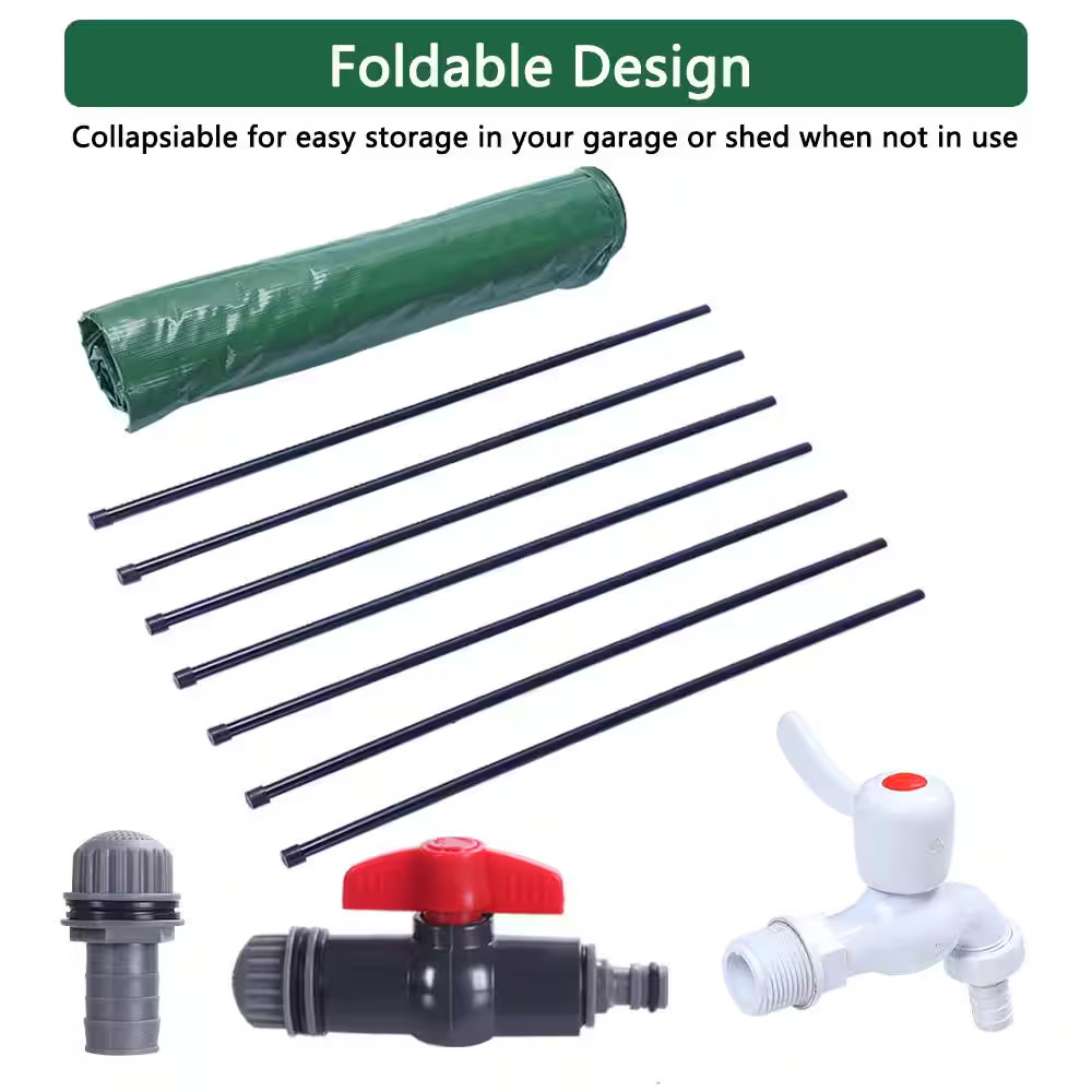 100 Gal. Green Rainwater Barrel