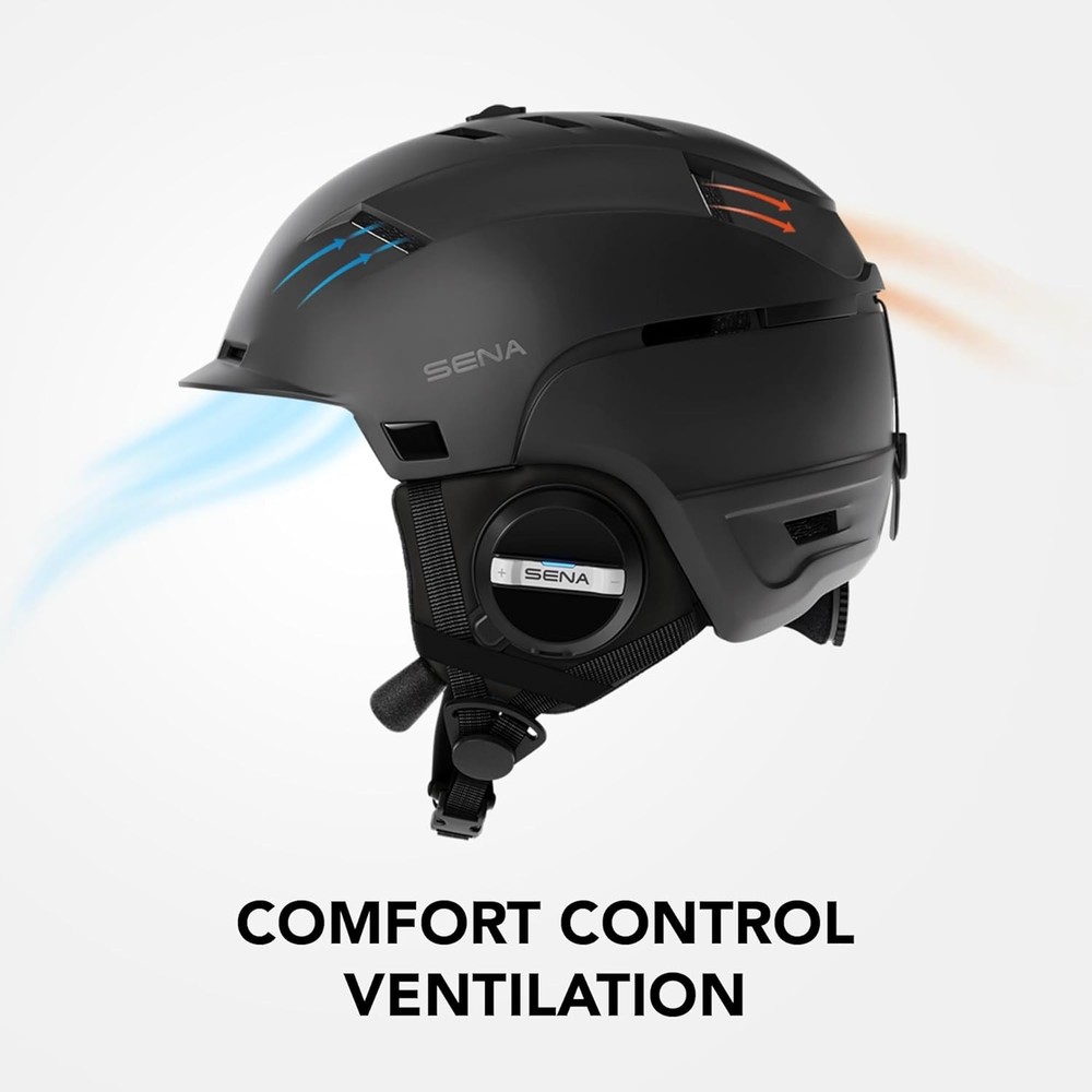 Sena Latitude S2 Snow Smart Helmet - Bluetooth Connectivity & Mesh Intercom Sz L
