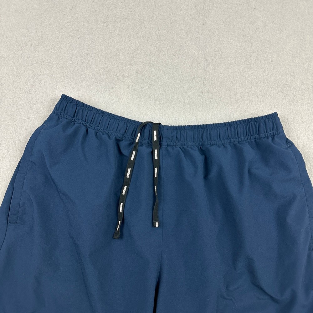 Gymshark Shorts Men Large Blue Solid Drawstring Gym Workout Running L *