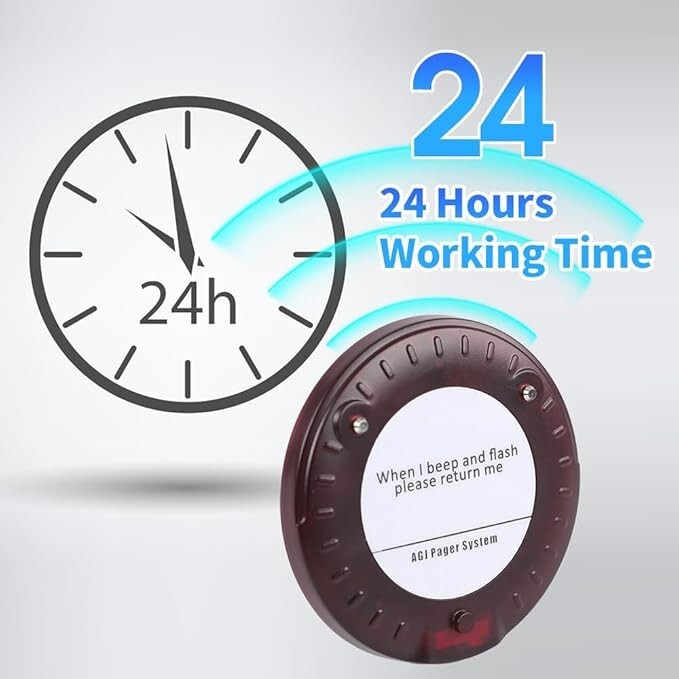 Restaurant Pager System Wireless 20 Coaster Beeper Buzzer System Customer Pagers