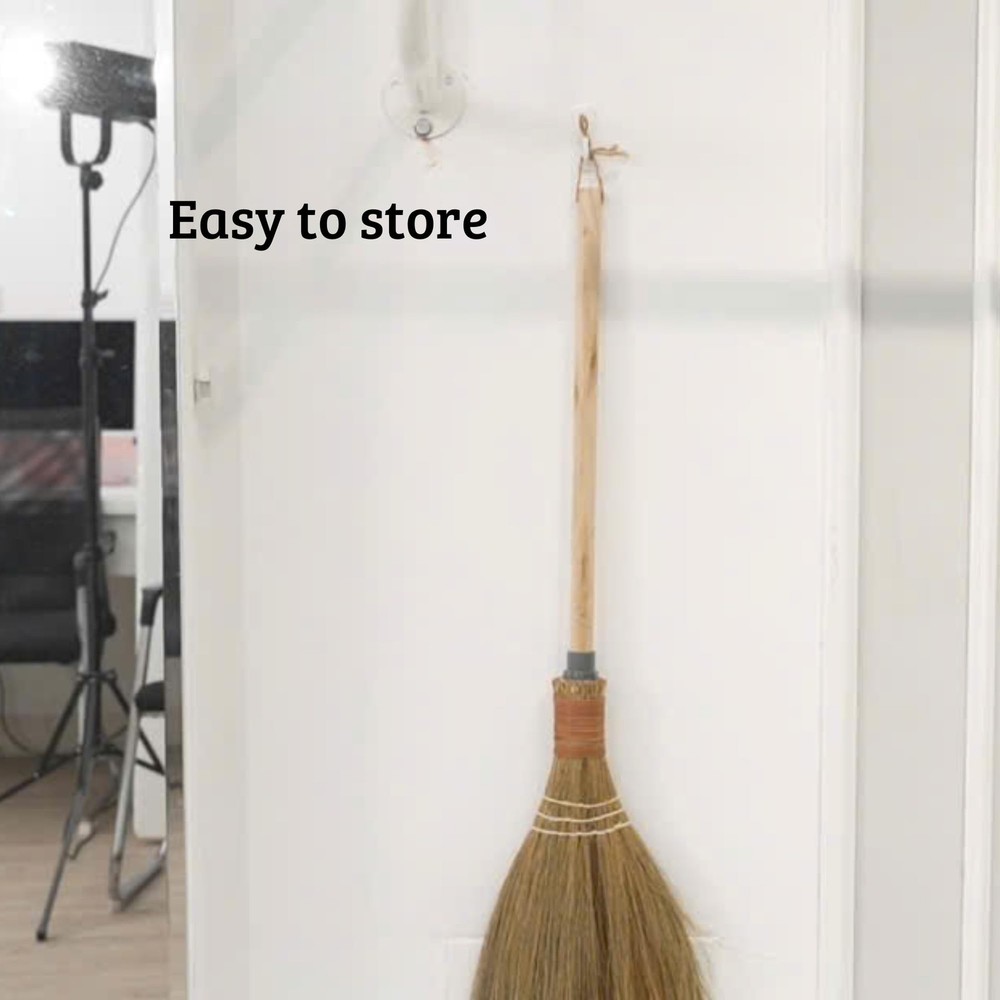 Natural Whisk Sweeping Hand Handle Broom - Vietnamese Straw Soft