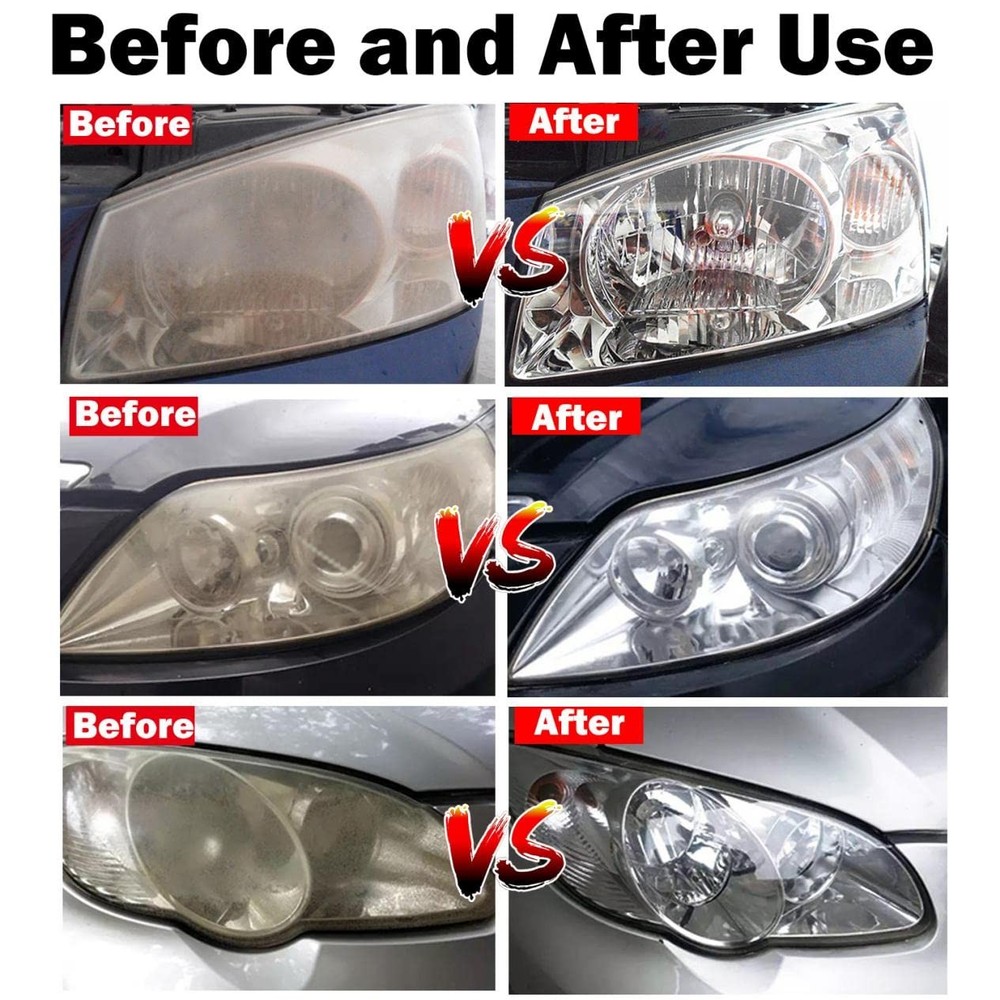 Car Headlight Restoration Kit, Auto Lens Kit