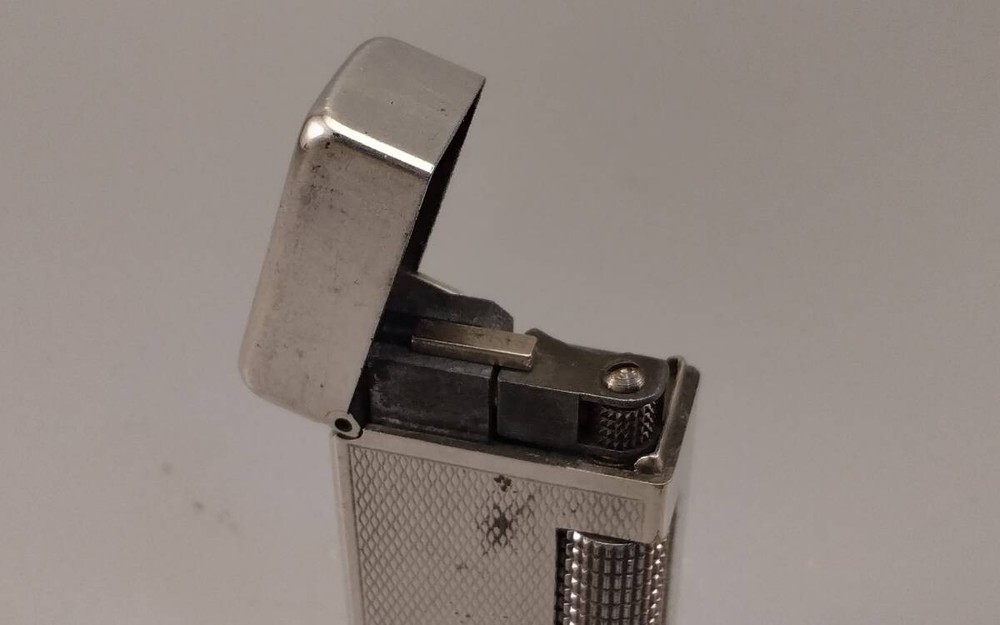 Dunhill Rollagas Early Model Silver Lighter Fully Working