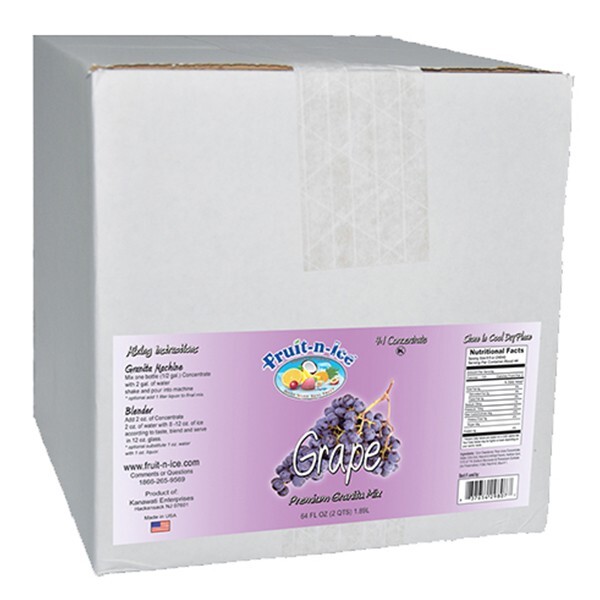 Fruit-N-Ice Frozen Grape Granita Mix CASE