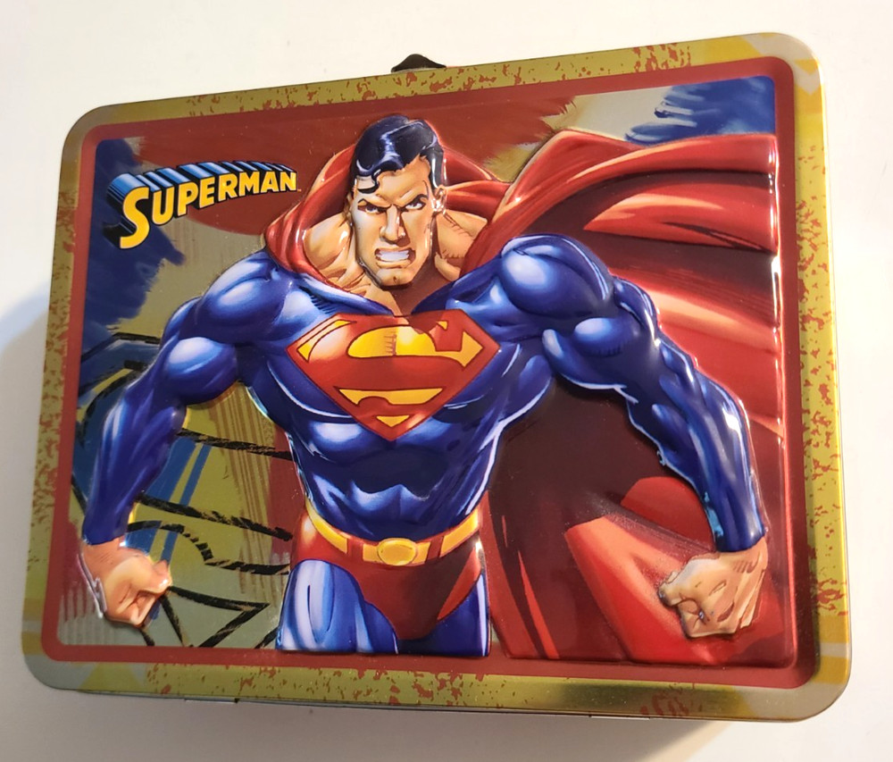 DC Comics Superman 2006 Embossed Tin Box 6"H