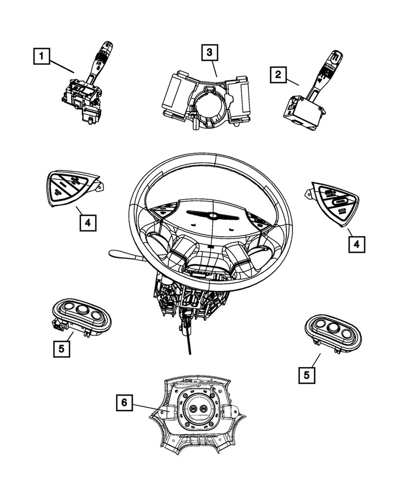 Genuine Mopar Speed Control Switch Left UB55XDVAD