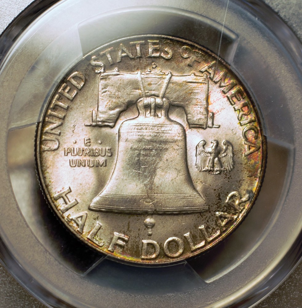 1954-D 50c Franklin Half Dollar PCGS MS66+ FBL