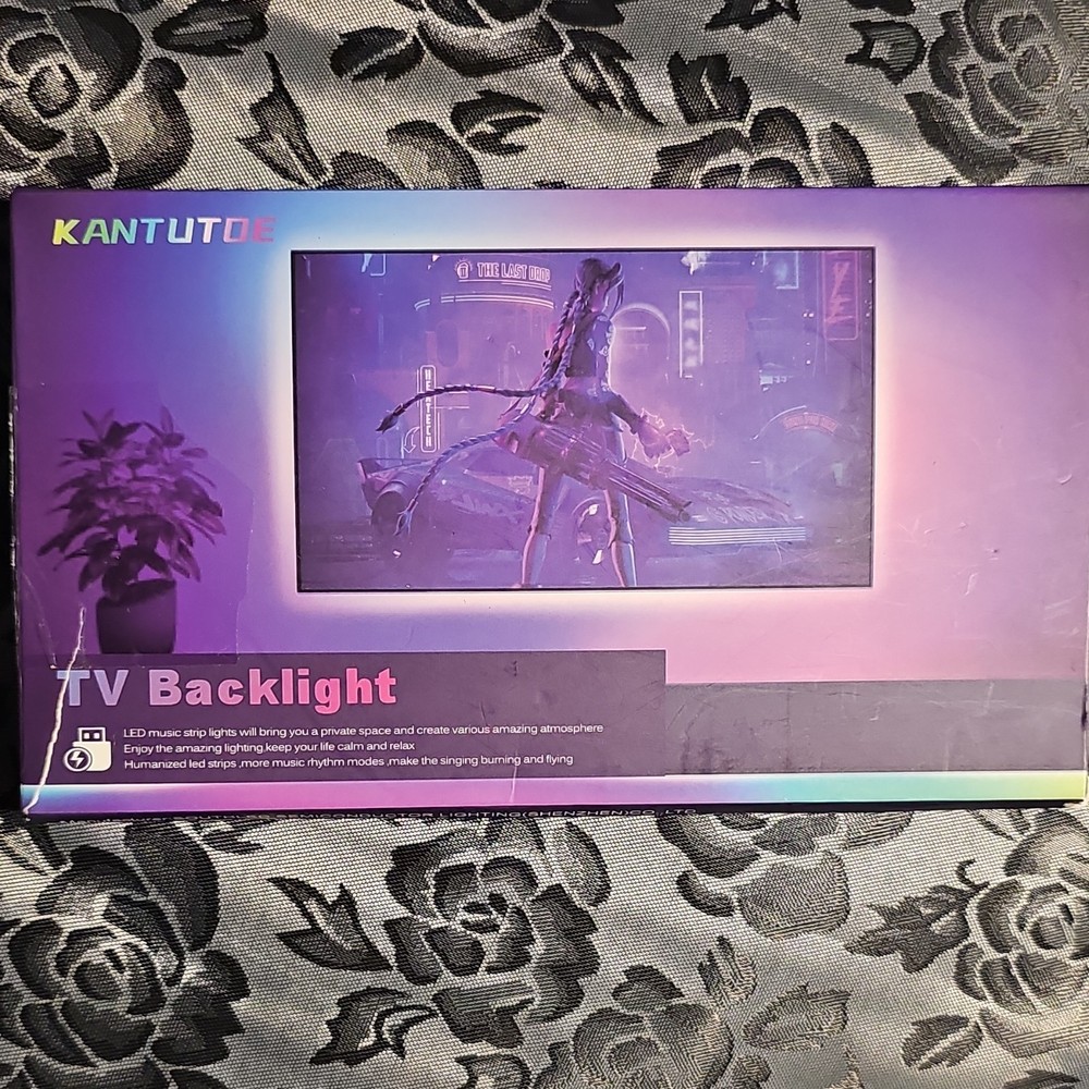 KANTUTOE 16.4ft Multicolor LED Light Strip USB Bluetooth App Music Sync