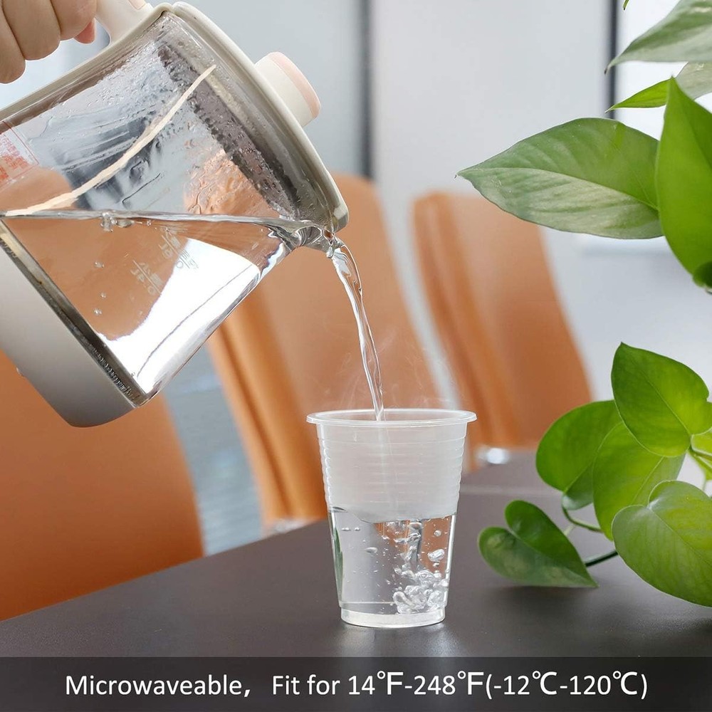 100 Pack Plastic Cups Plastic Clear 8 Oz BPA FREE