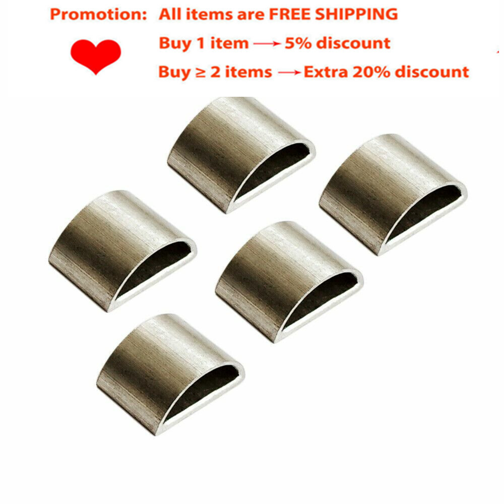 5pcs 4/4 Cello Silver Bow Ferrule Half Semi Circle Bow Maker Making Material