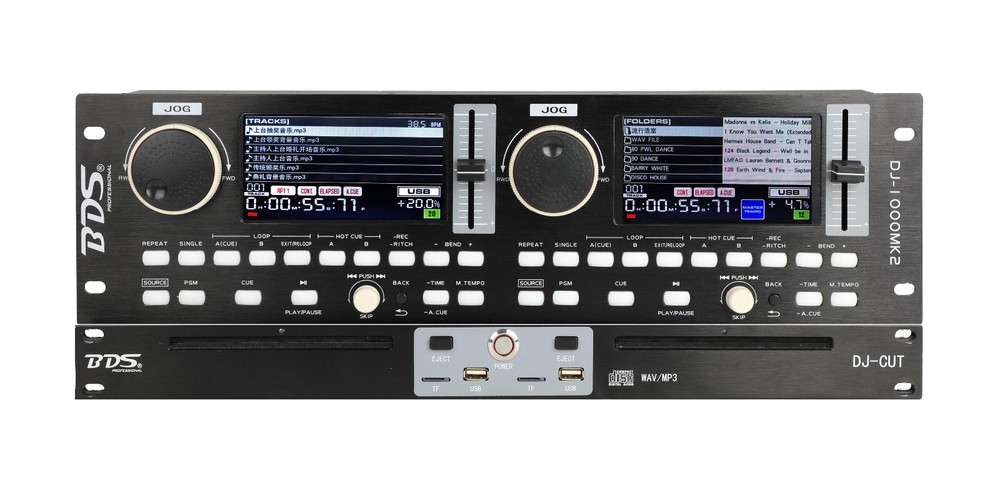 Professional Rack-mounted Dual CD USB Player DJ-1000mk2 Support WAV Format
